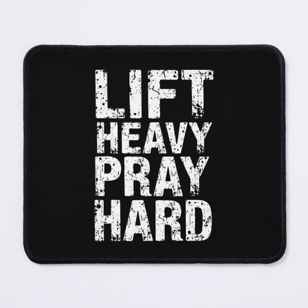 Item preview, Lift Heavy Pray Hard Christian Lifter Gym Weightlifting designed and sold by bambiai.