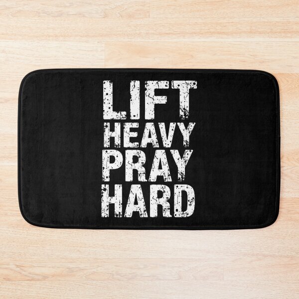 Item preview, Lift Heavy Pray Hard Christian Lifter Gym Weightlifting designed and sold by bambiai.