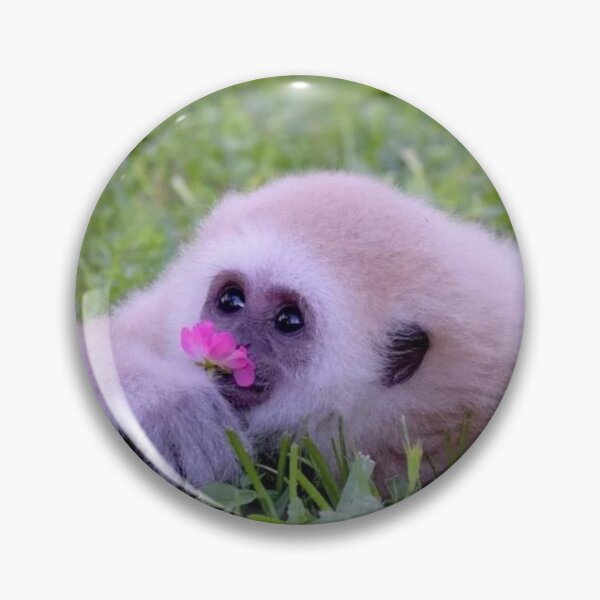 Item preview, Gibbon with flower designed and sold by monkey zone.
