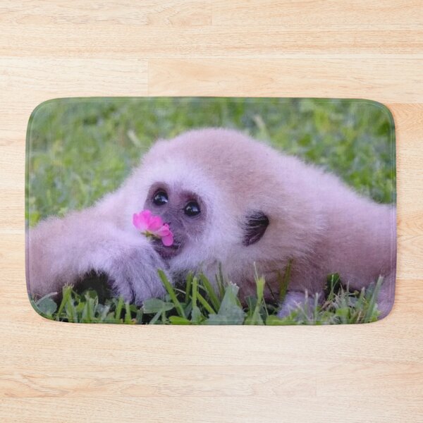 Item preview, Gibbon with flower designed and sold by monkey zone.