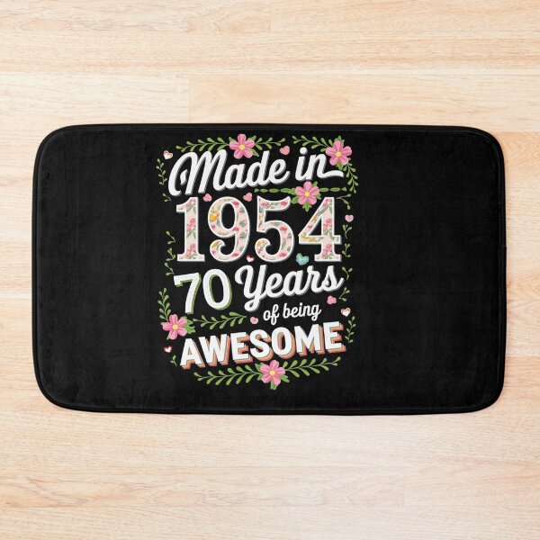 Item preview, 70 Year Old Made In 1954 Floral 70th Birthday Women  designed and sold by catsdothingz.