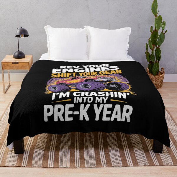 Item preview, Rev Your Engines I'm Crashing Pre-K Year Monster Truck designed and sold by JaskconLIfe23.