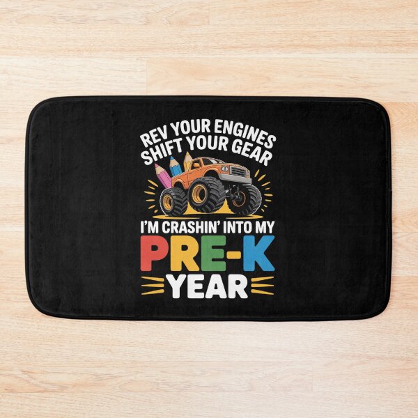 Item preview, Rev Your Engines Pre-K Year – Funny Monster Truck School designed and sold by JaskconLIfe23.