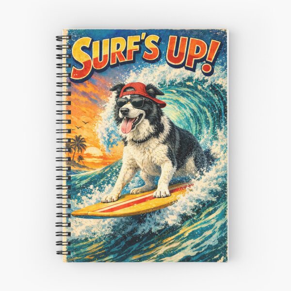 Item preview, Border Collie - Surfs up designed and sold by Taz-Clothing.