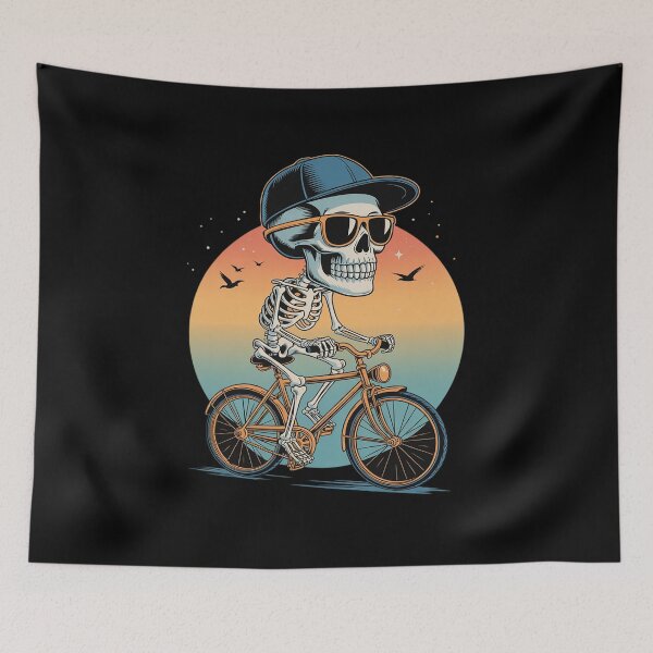 Item preview, Ride Your Bike Cycling Skeleton Adventure Graphic designed and sold by JaskconLIfe23.