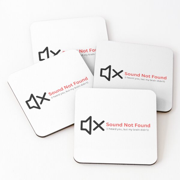 Item preview, Sound Not Found – ADHD Audio Processing Humor Sticker designed and sold by bdani99.