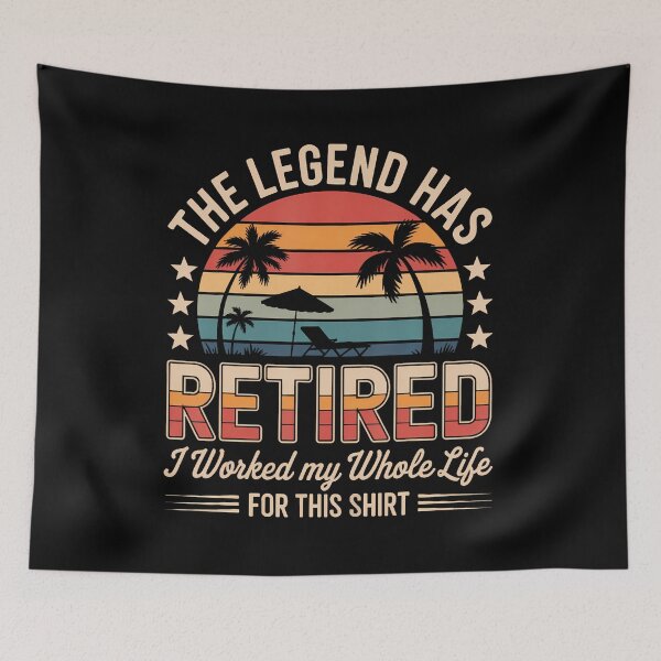 Item preview, The Legend Has Retired Funny Retirement Vintage Sunset designed and sold by bambiai.