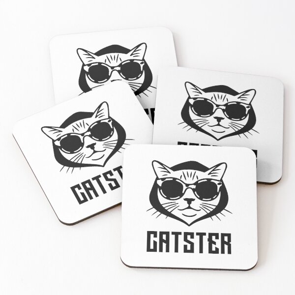 Item preview, Catster: Cool Cat with Sunglasses - Minimalist Stylish for Cat Lover designed and sold by Khater`s Designs.