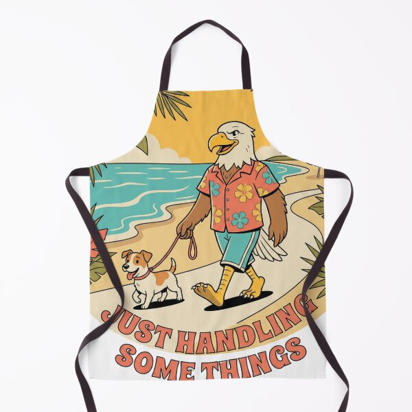 Item preview, Just Handling Some Things Beach Eagle Dog Walk designed and sold by RectifyFashions.