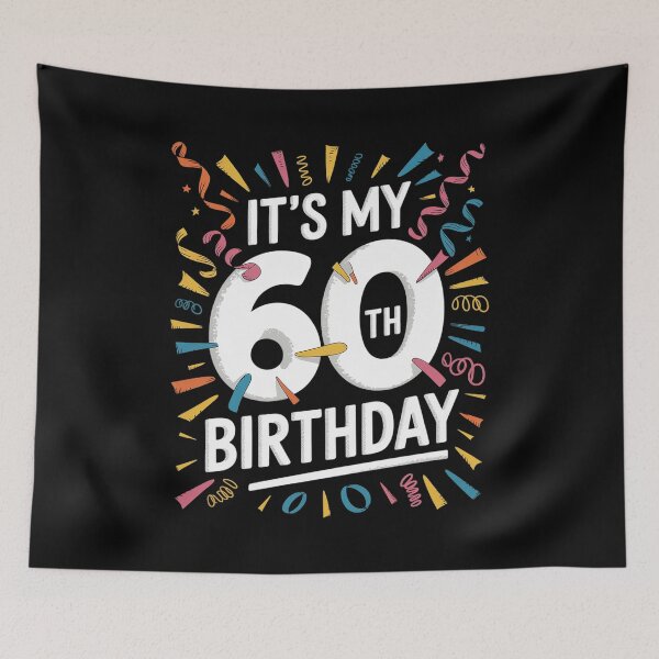 Item preview, It's My 60 Year Old Birthday Squad 60th B-Day Crew Matching designed and sold by catsdothingz.