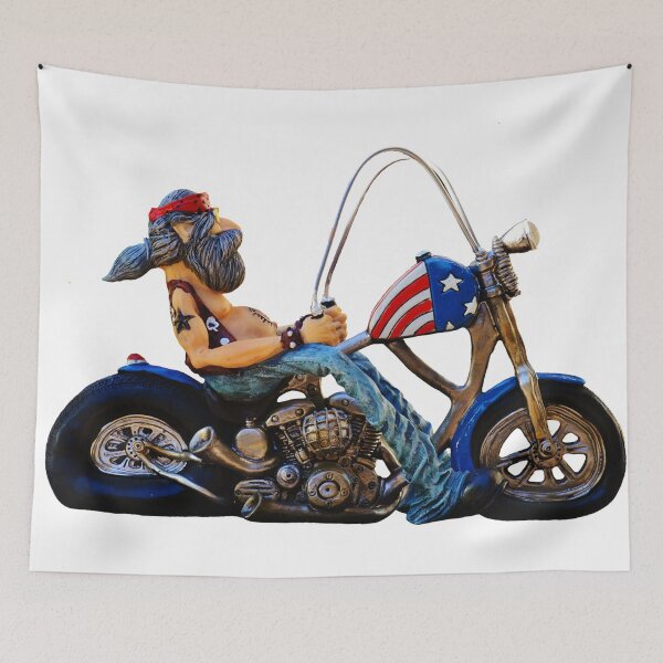 Item preview, Biker Cartoon motorcycle comic linen designed and sold by MGOE.