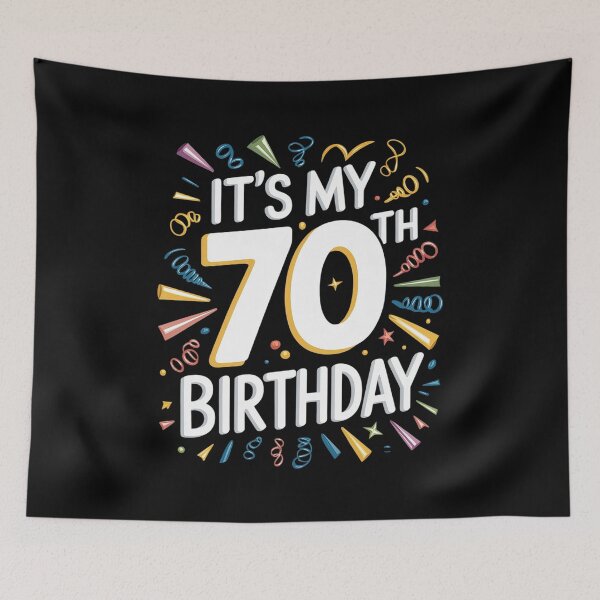 Item preview, It's My 70 Year Old Birthday Squad 70th B-Day Crew Matching designed and sold by catsdothingz.