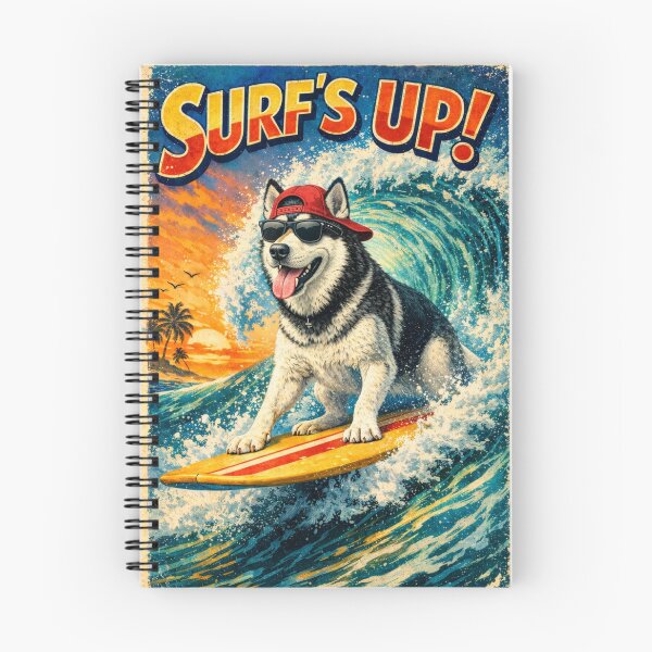 Item preview, Husky - Surfs up designed and sold by Taz-Clothing.