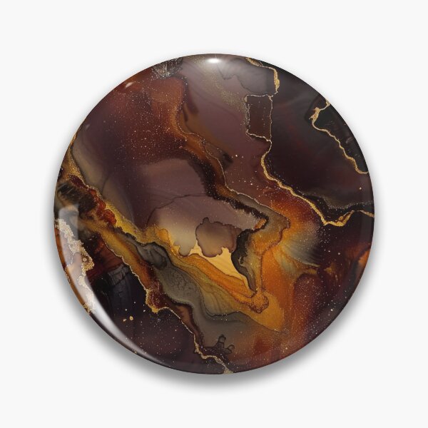 Item preview, Caramel, Gingerbread, Tawny Hues Marbled Alcohol Ink Abstract  designed and sold by DEC02.