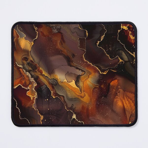 Item preview, Caramel, Gingerbread, Tawny Hues Marbled Alcohol Ink Abstract designed and sold by DEC02.