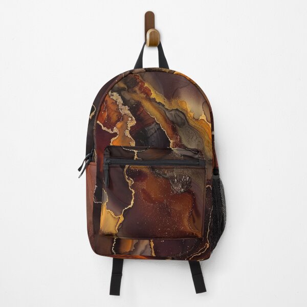 Item preview, Caramel, Gingerbread, Tawny Hues Marbled Alcohol Ink Abstract designed and sold by DEC02.