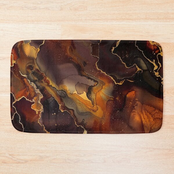Item preview, Caramel, Gingerbread, Tawny Hues Marbled Alcohol Ink Abstract  designed and sold by DEC02.