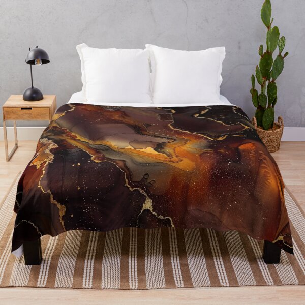 Item preview, Caramel, Gingerbread, Tawny Hues Marbled Alcohol Ink Abstract  designed and sold by DEC02.