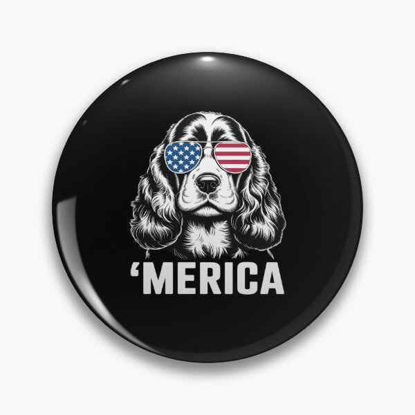 Item preview, Merica - USA American Flag Cocker Spaniel Dog Animal Lover designed and sold by catsdothingz.