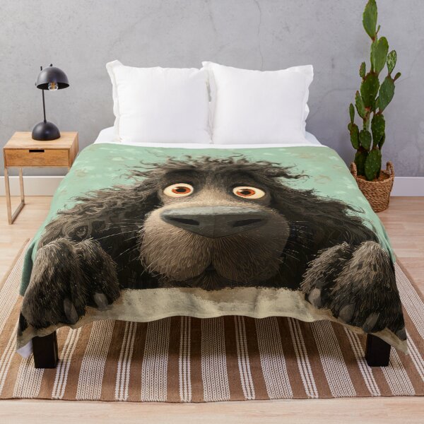 Item preview, Irish Water Spaniel Peeking over Wall 01 designed and sold by Elisabeth Lucas.