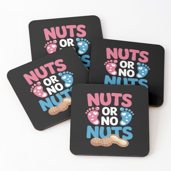 Item preview, Nuts Or No Nuts Gender Reveal Baby Shower Mom Dad designed and sold by catsdothingz.