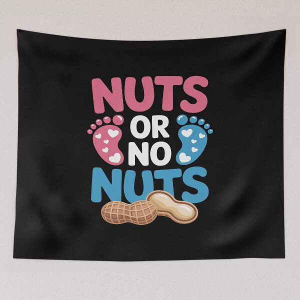 Item preview, Nuts Or No Nuts Gender Reveal Baby Shower Mom Dad designed and sold by catsdothingz.