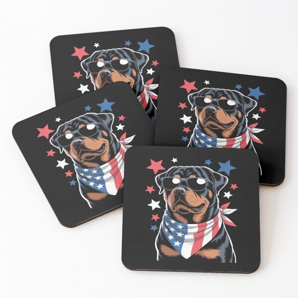 Item preview, Patriotic American Rottweiler USA Flag Dog 4th Of July designed and sold by catsdothingz.