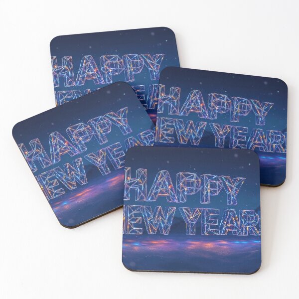 Item preview, An icy New Year's greeting in a winter evening mountain landscape designed and sold by 4Seasons.