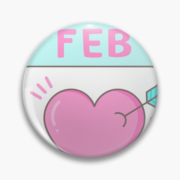 Item preview, Valentine's Day February 14th Calendar Page designed and sold by nuchz.