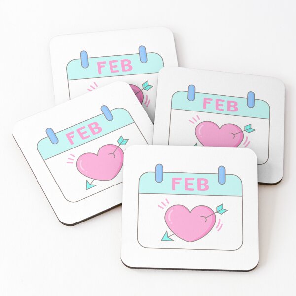 Item preview, Valentine's Day February 14th Calendar Page designed and sold by nuchz.