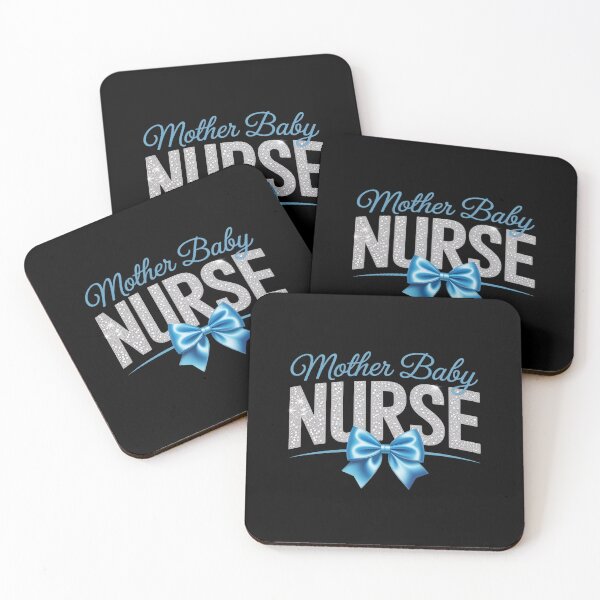 Item preview, Toile Nurse Bow Blue Coquette Mother Baby Nurse Crew Floral designed and sold by catsdothingz.
