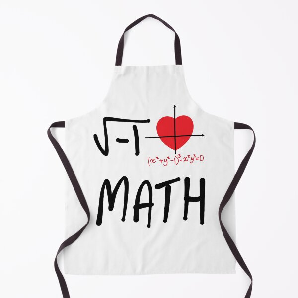 Item preview, Funny Nerdy Square Root of -1 I Heart Math Math Algebra Teacher Black Text designed and sold by MathWare MathClips.