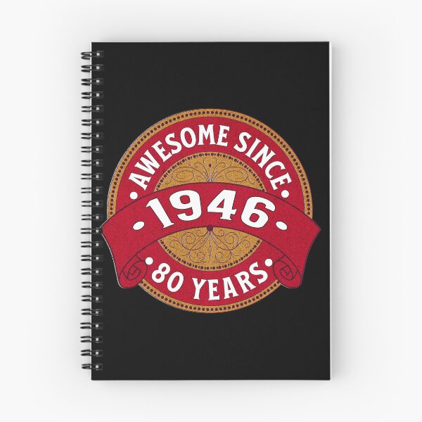 Item preview, Awesome Since 1946, 80th birthday gift designed and sold by Ray's Photos & Art.