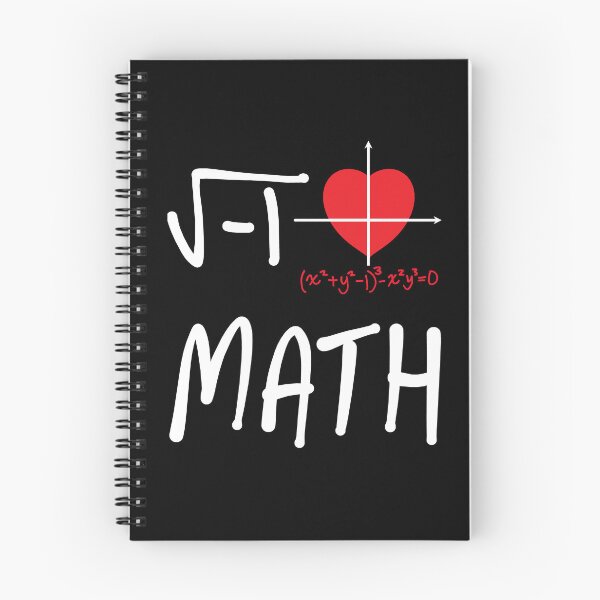 Item preview, Funny Nerdy Square Root of -1 I Heart Math Math Algebra Teacher White Text designed and sold by MathWare MathClips.