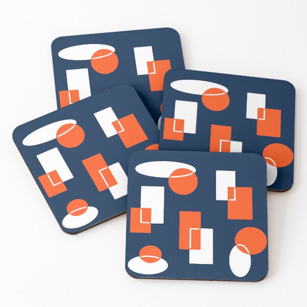 Item preview, Abstract, shapes, ovals and rectangles, Blue EZonThei designed and sold by EZonThei.