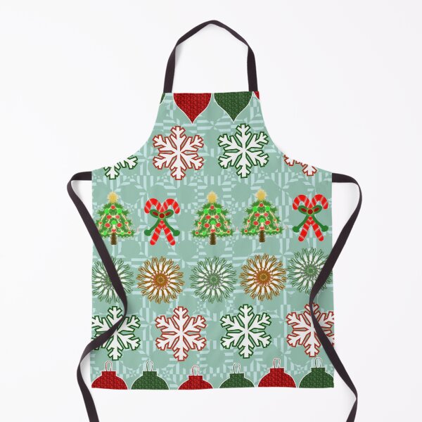 Item preview, Seamless Christmas Pattern with Ornaments Snowflakes and Holiday Trees designed and sold by HopeAndHustle.