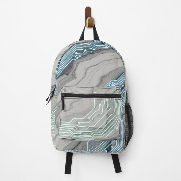 Item preview, Aqua Circuit Marble Waves designed and sold by Kaleidoscope Print.