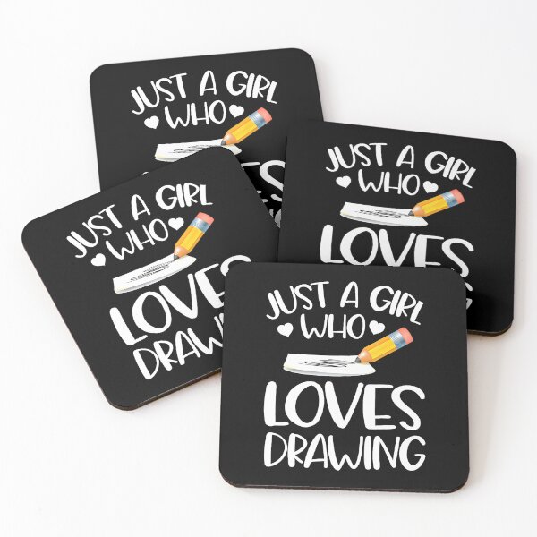 Item preview, Just A Girl Who Loves Drawing designed and sold by AileighKyser.