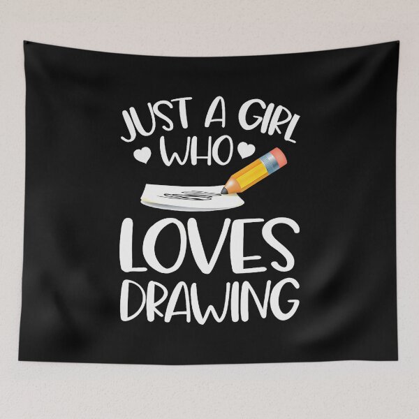 Item preview, Just A Girl Who Loves Drawing designed and sold by AileighKyser.