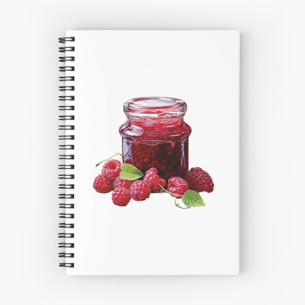 Item preview, "Raspberry Jam | Raspberries Sticker | Sweet Berry Aesthetic Art" designed and sold by Mandayartstudio.