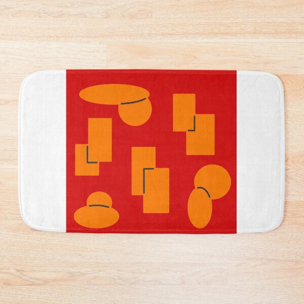 Item preview, Abstract, shapes, ovals and rectangles, Red EZonThei designed and sold by EZonThei.