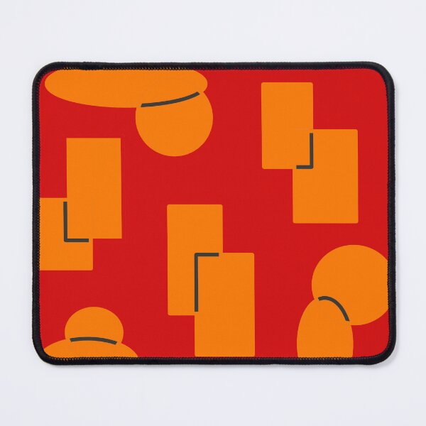 Item preview, Abstract, shapes, ovals and rectangles, Red EZonThei designed and sold by EZonThei.