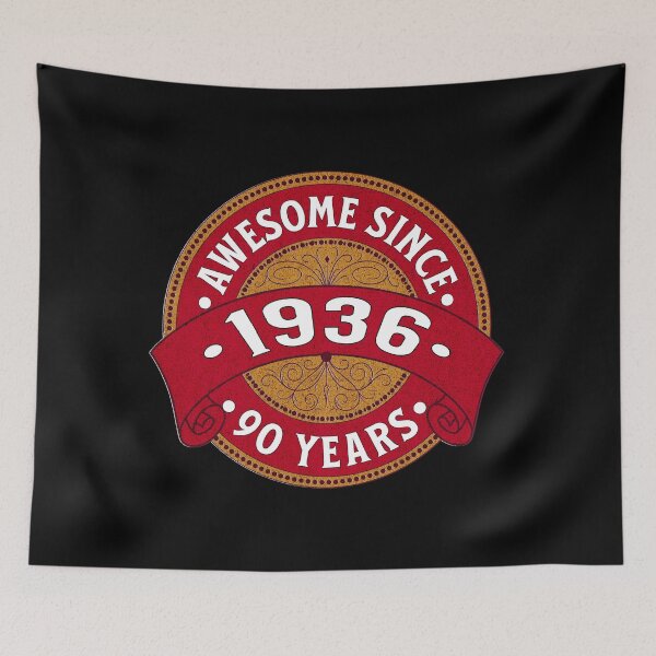 Item preview, Awesome Since 1936, 90th birthday gift designed and sold by Ray's Photos & Art.