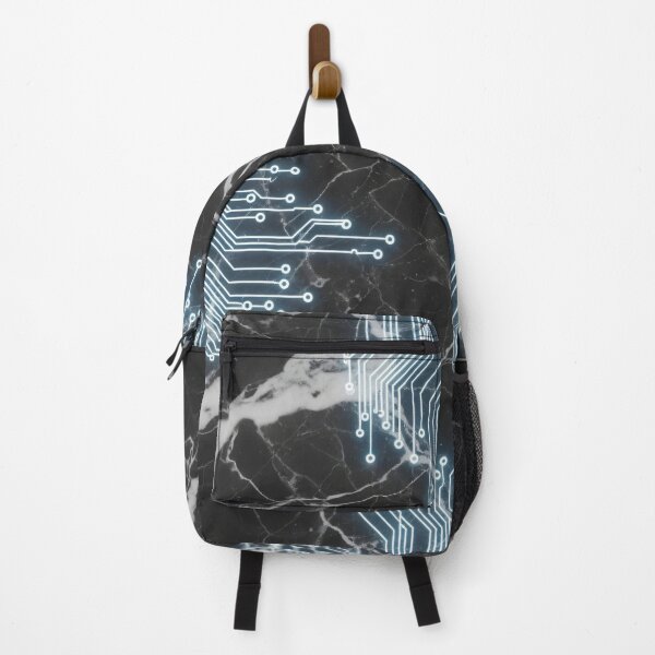 Item preview, Black Marble Circuit Glow designed and sold by Kaleidoscope Print.