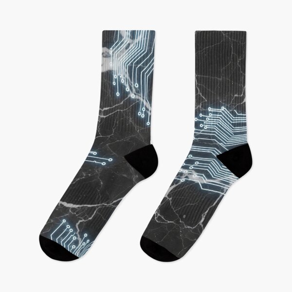 Item preview, Black Marble Circuit Glow designed and sold by Kaleidoscope Print.
