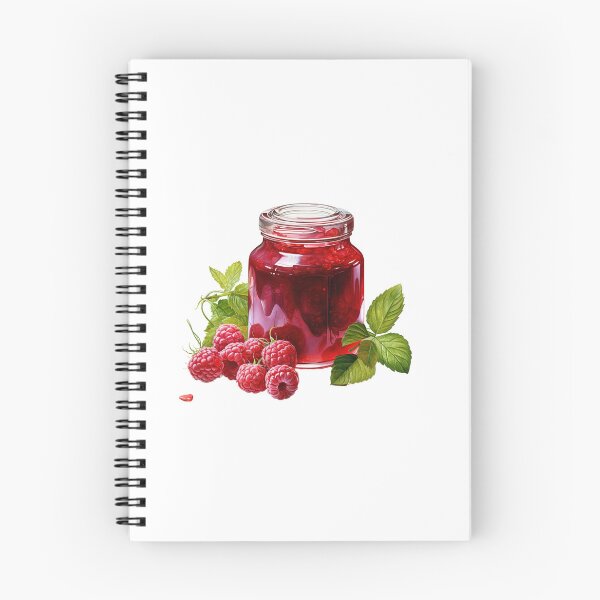Item preview, "Raspberry Jam | Raspberries Sticker | Sweet Berry Aesthetic Art" designed and sold by Mandayartstudio.