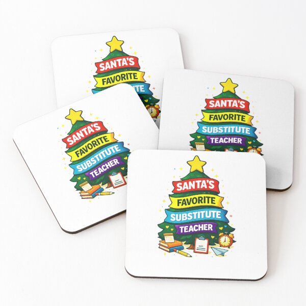 Item preview, Santa’s Favorite ⭐ Substitute Teacher ⭐ – Holiday Classroom Edition designed and sold by WheelieGdArt.