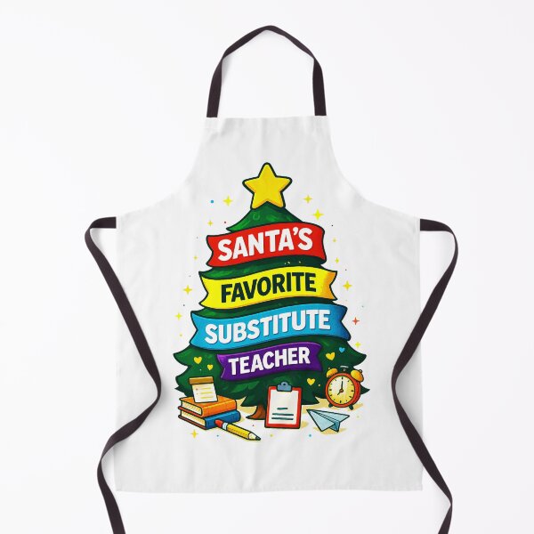 Item preview, Santa’s Favorite ⭐ Substitute Teacher ⭐ – Holiday Classroom Edition designed and sold by WheelieGdArt.