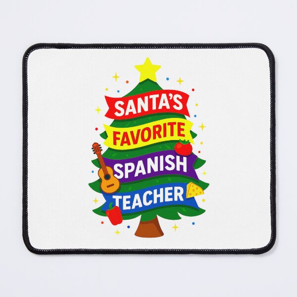 Item preview, Santa’s Favorite ⭐ Spanish Teacher ⭐ – Holiday Classroom Edition designed and sold by WheelieGdArt.