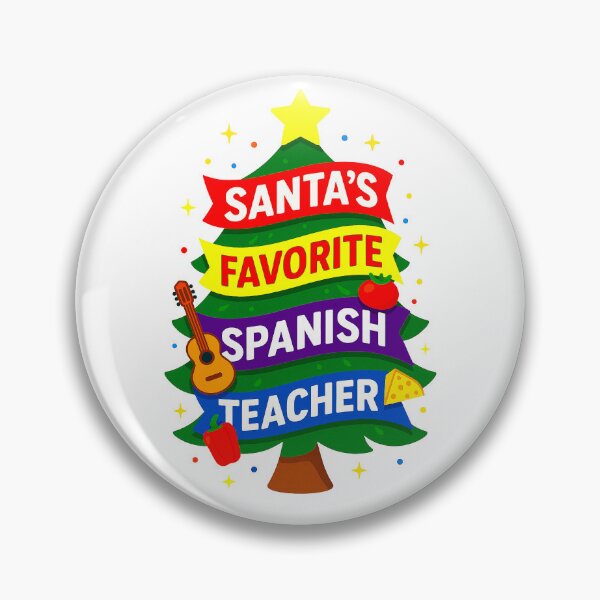 Item preview, Santa’s Favorite ⭐ Spanish Teacher ⭐ – Holiday Classroom Edition designed and sold by WheelieGdArt.
